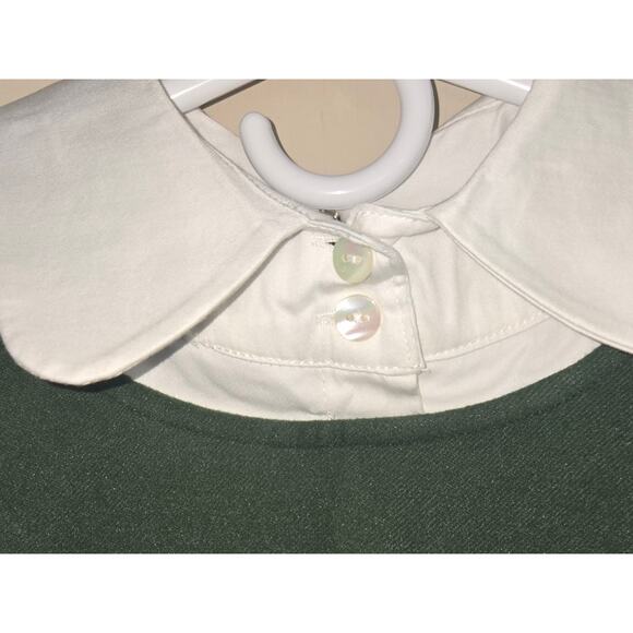 NEW Tuckernuck Dakotah Dickey Peter Pan Collar Ladies Green Dress Size Medium - Picture 6 of 13